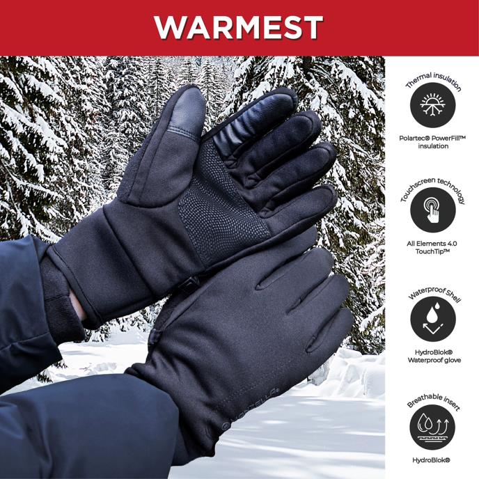 Ladies Manzella Glove-Warmest  Black Extra Image 3